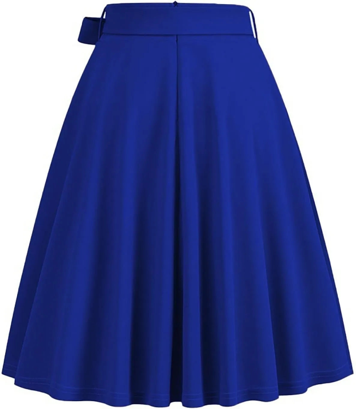 A Line Midi Skirts Women High Waist Pleated Skirts Flowy Vintage Skirts Business Casual Skirts Cocktail Party Skirt