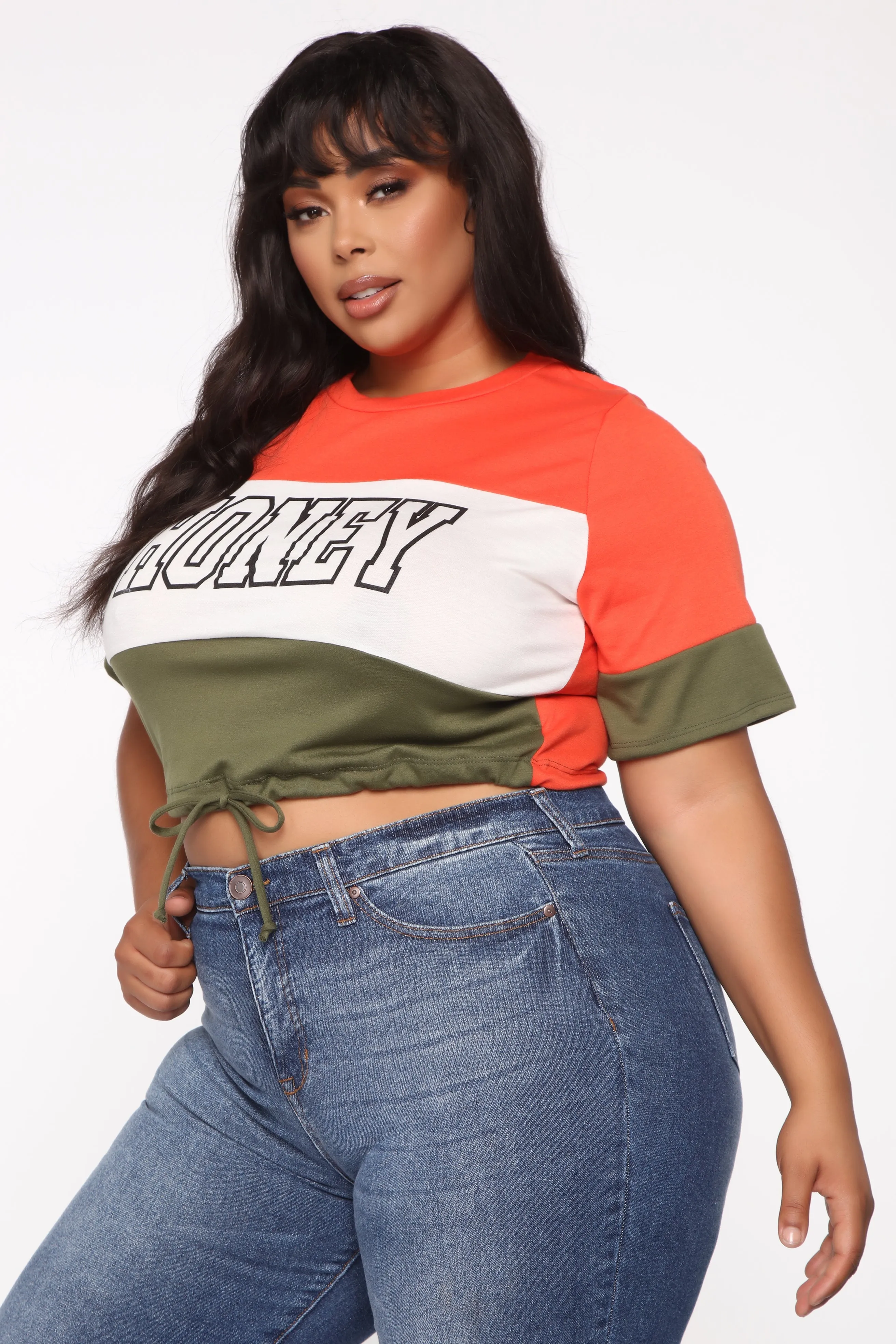 Ain't She Sweet Short Sleeve Top - Orange/Combo