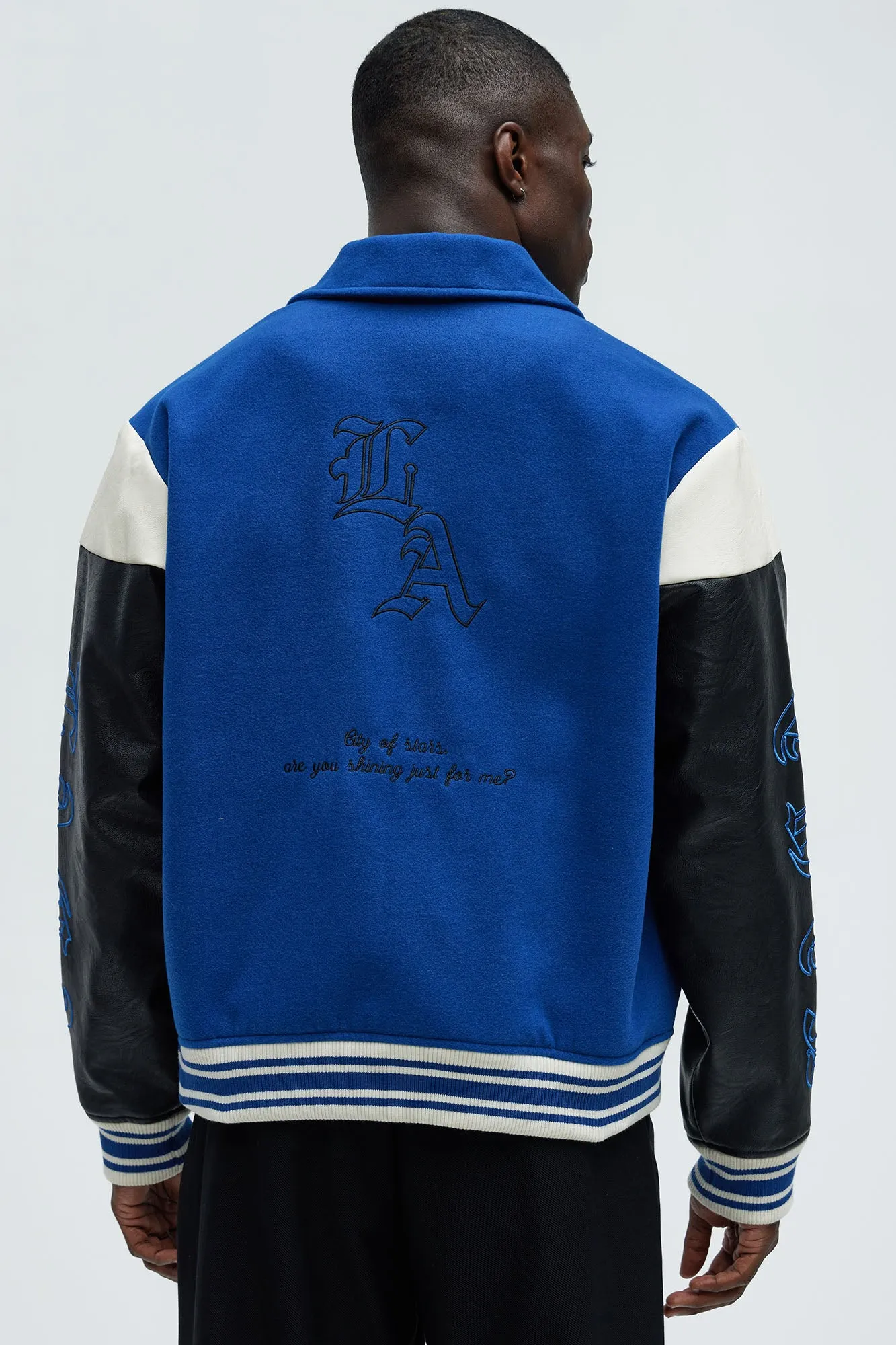 Angel Varsity Jacket - Blue