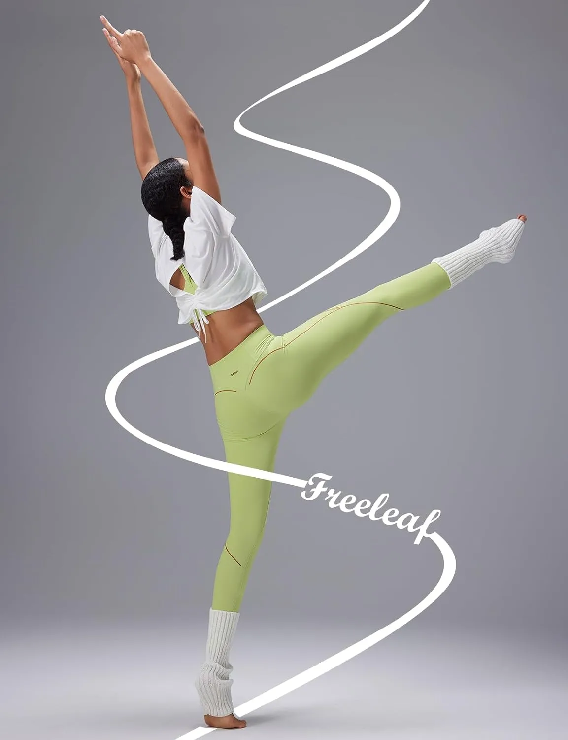 baleaf Freeleaf Broadway High Waisted Legging for Women, 25" Dance Yoga Workout Leggings with Pockets Soft Athletic Pants