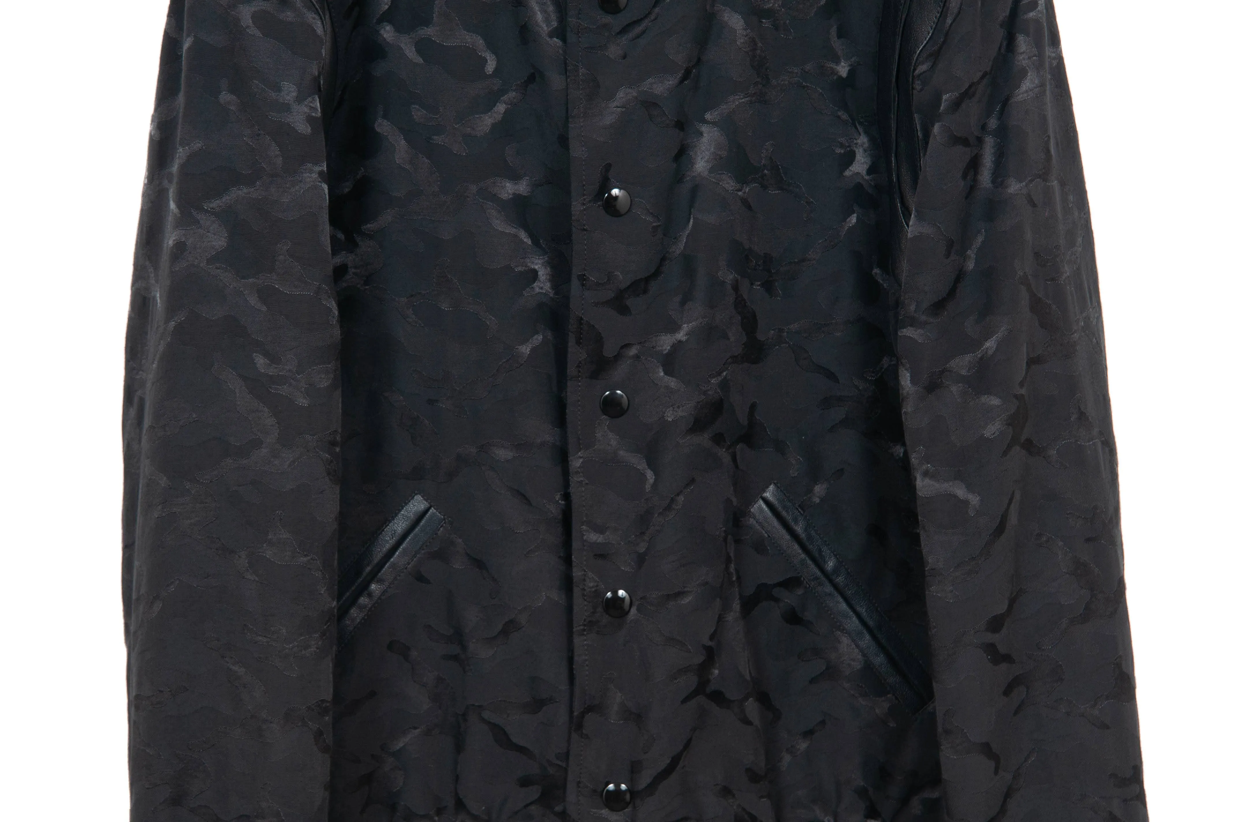 Black Camouflage Lightweight Teddy Jacket
