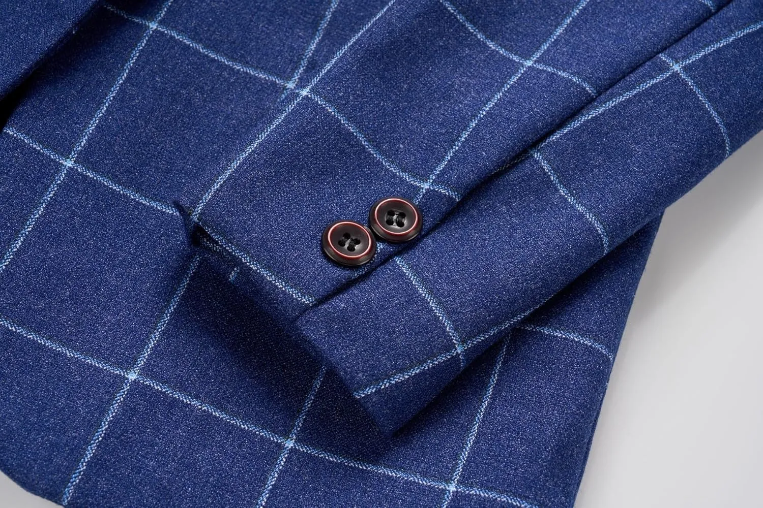 Boys Suits Set Plaid Blazer Vest Pants Single-Breasted Jacket Formal for Wedding Party Prom