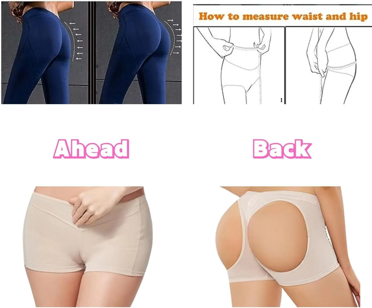 Butt Lifting Shapewear, Butt Lifting Shorts for Women, Tummy Control Butt Lifting Shapewear