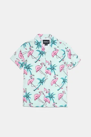 Chemise imprimée flamants roses Arsenic junior