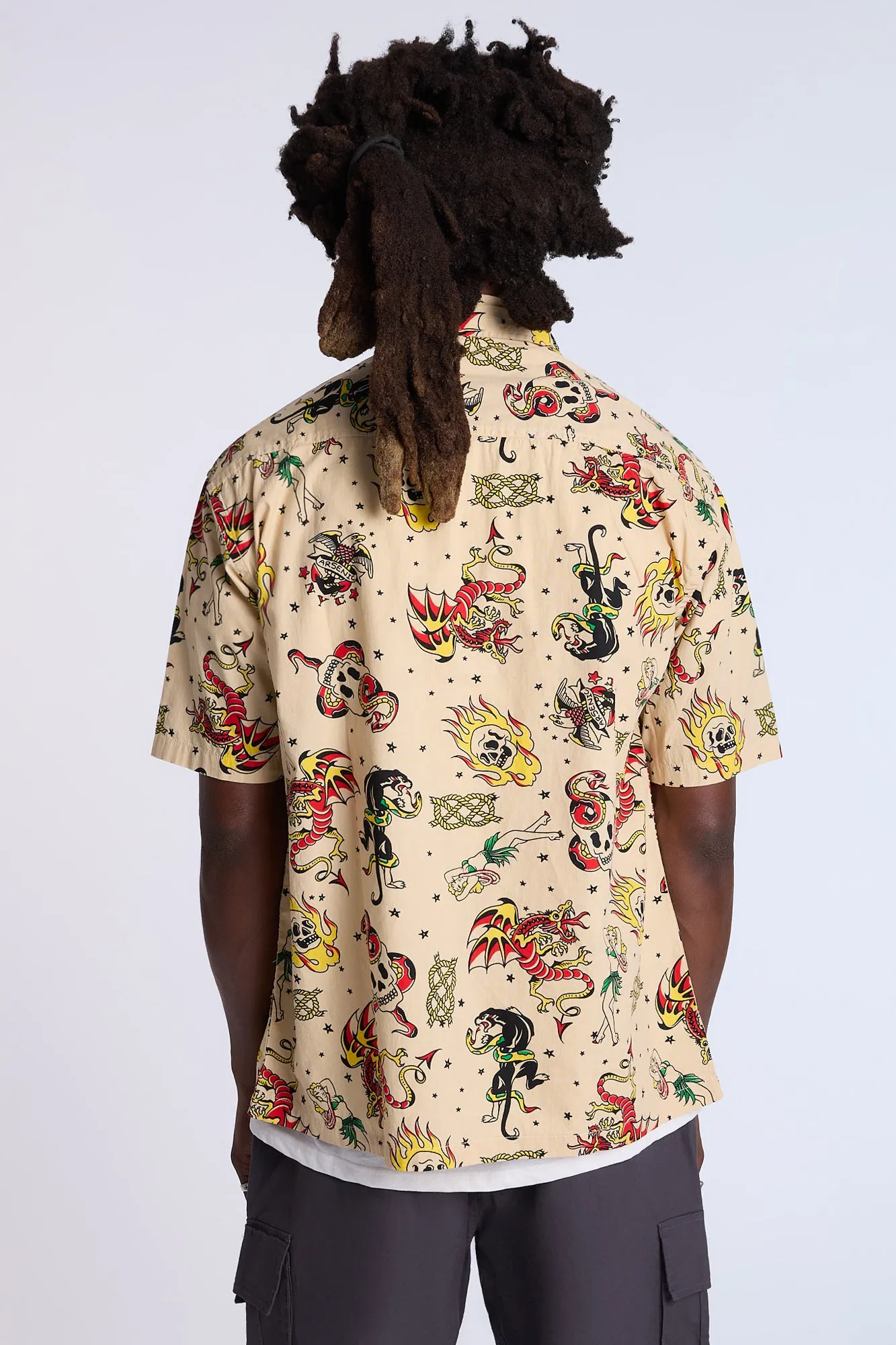 Chemise imprimée tatouage Arsenic homme