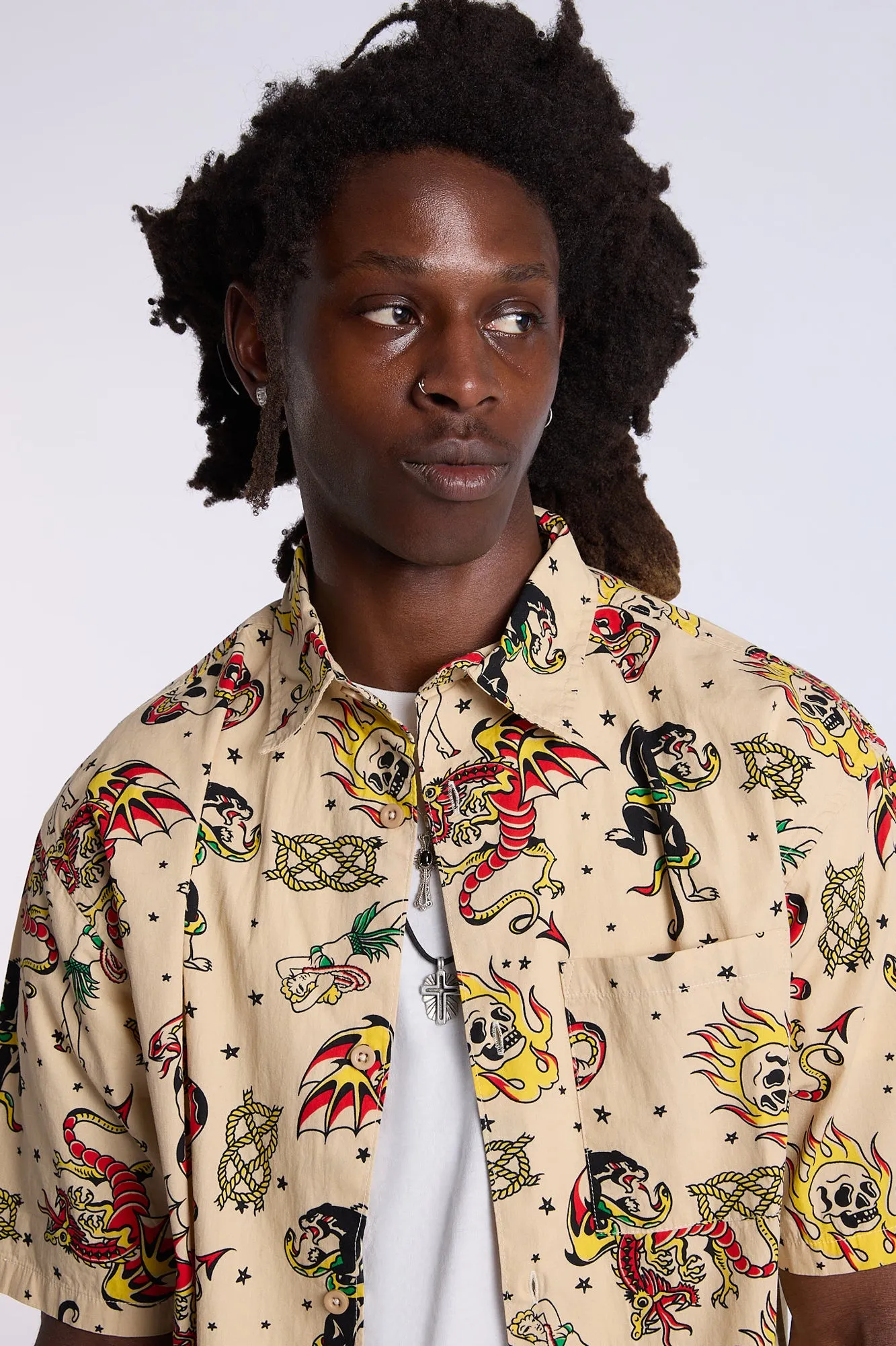 Chemise imprimée tatouage Arsenic homme