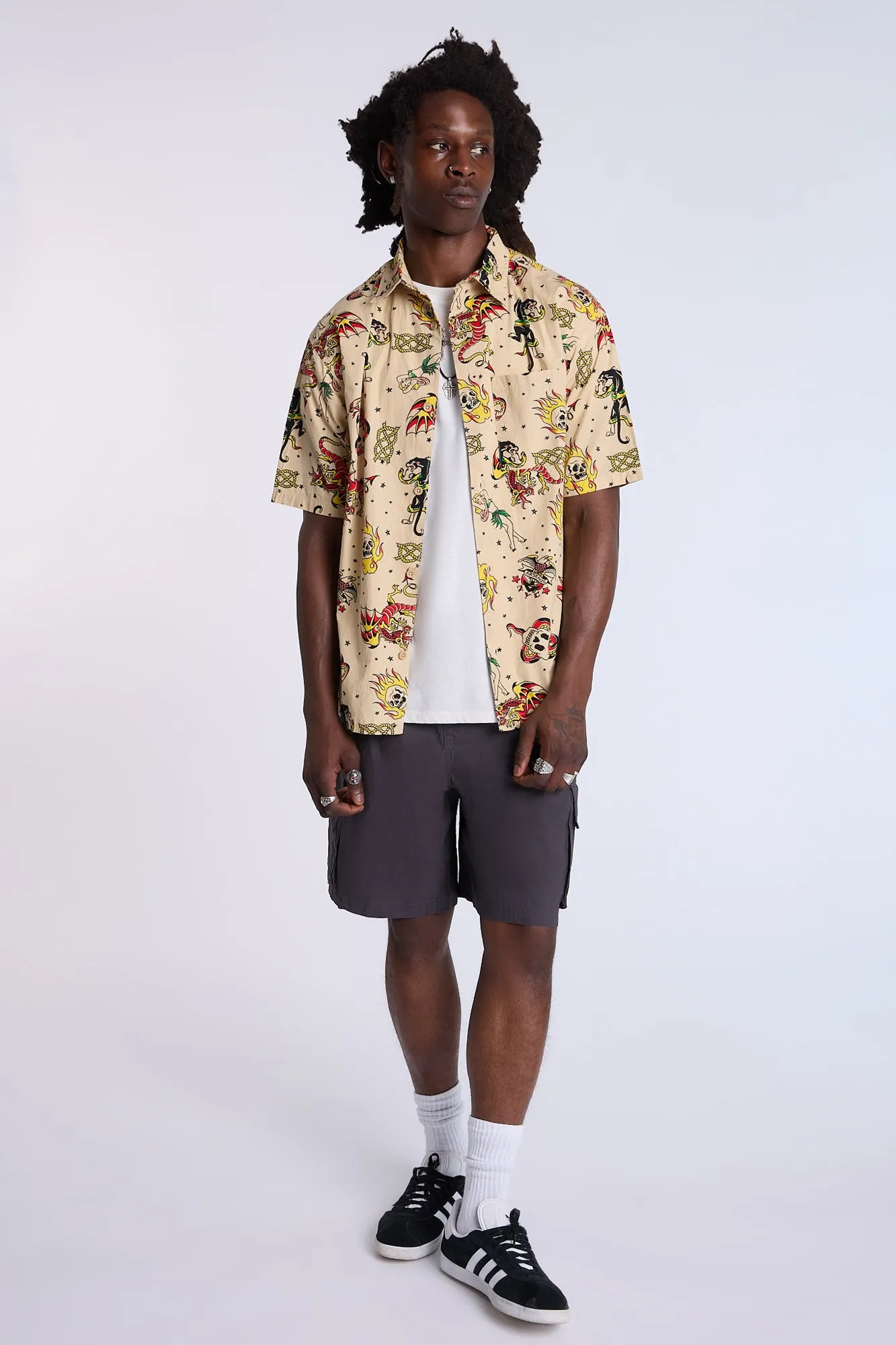 Chemise imprimée tatouage Arsenic homme