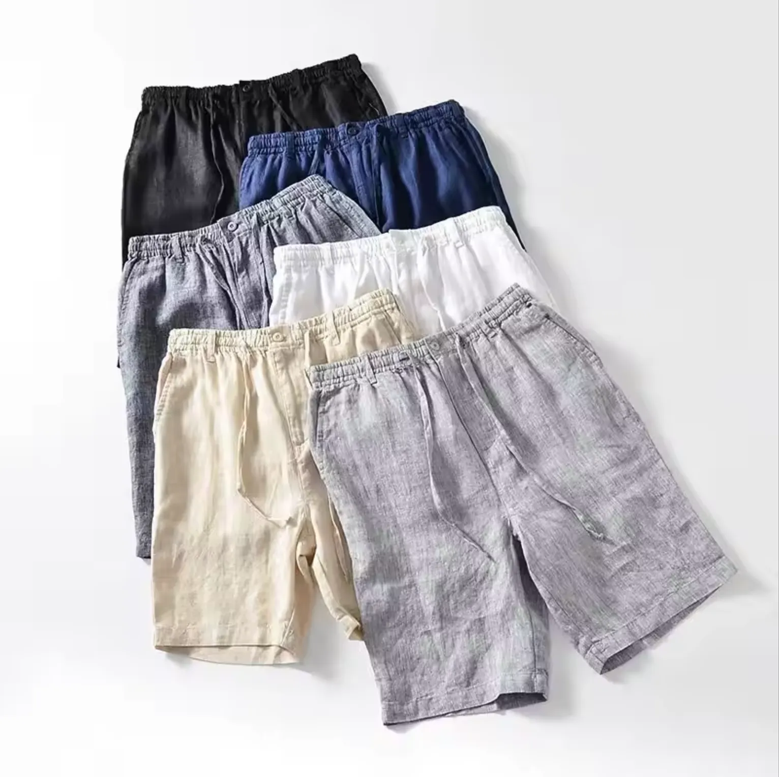 Columbus | 100% Linen Shorts