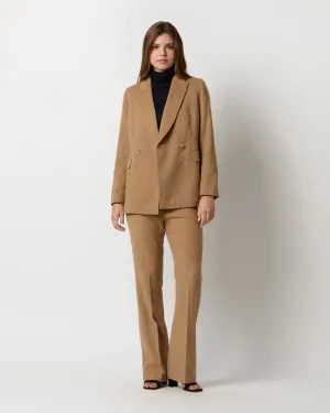 Constance Jacket in Camel Hair Flannel