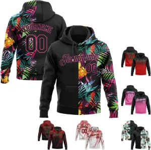 Custom Gradient Baseball Hoodies Personalized Stitched Name Number Design Your Own Team Pullover Sweatshirts