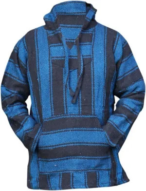 Del Mex Mexican Baja Hoodie Sweatshirt Pullover Jerga Surf Poncho Drug Rug