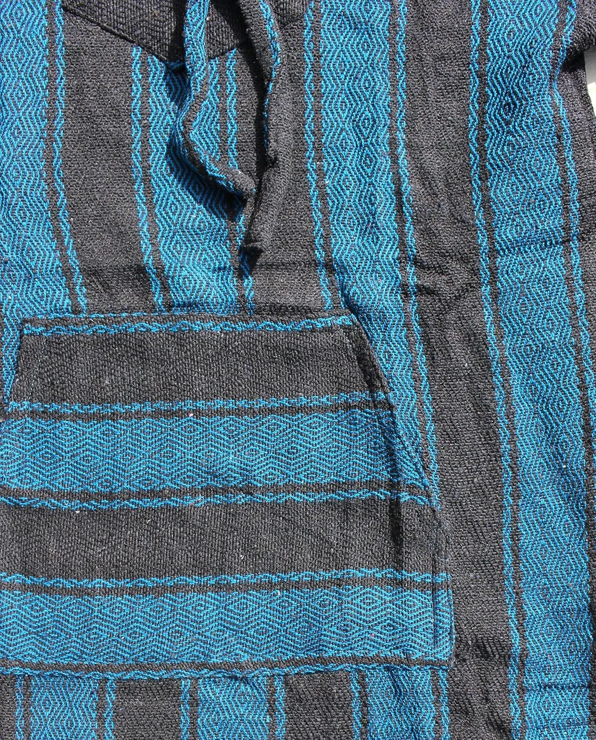 Del Mex Mexican Baja Hoodie Sweatshirt Pullover Jerga Surf Poncho Drug Rug
