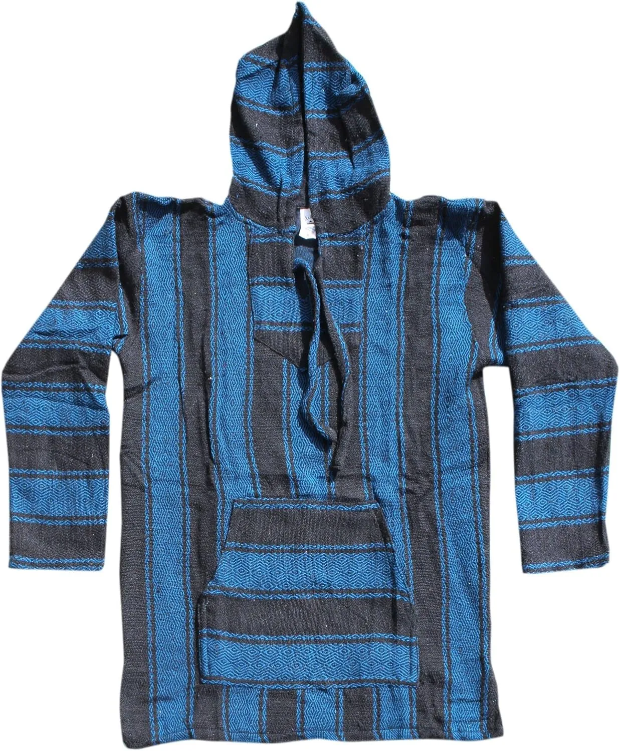 Del Mex Mexican Baja Hoodie Sweatshirt Pullover Jerga Surf Poncho Drug Rug