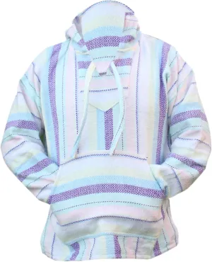 Del Mex Mexican Baja Hoodie Sweatshirt Pullover Jerga Surf Poncho Drug Rug