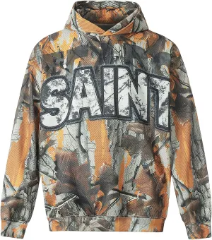 DONCARE Saint Tears Camouflage Vintage Full Patterm Print Hoodie Oversized Casual Daily Match Sweatshirts