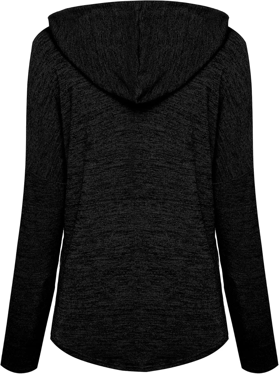 Ezcosplay Women Deep V Neck Solid Pullover Drawstring Loose Sweatshirt Hoodies