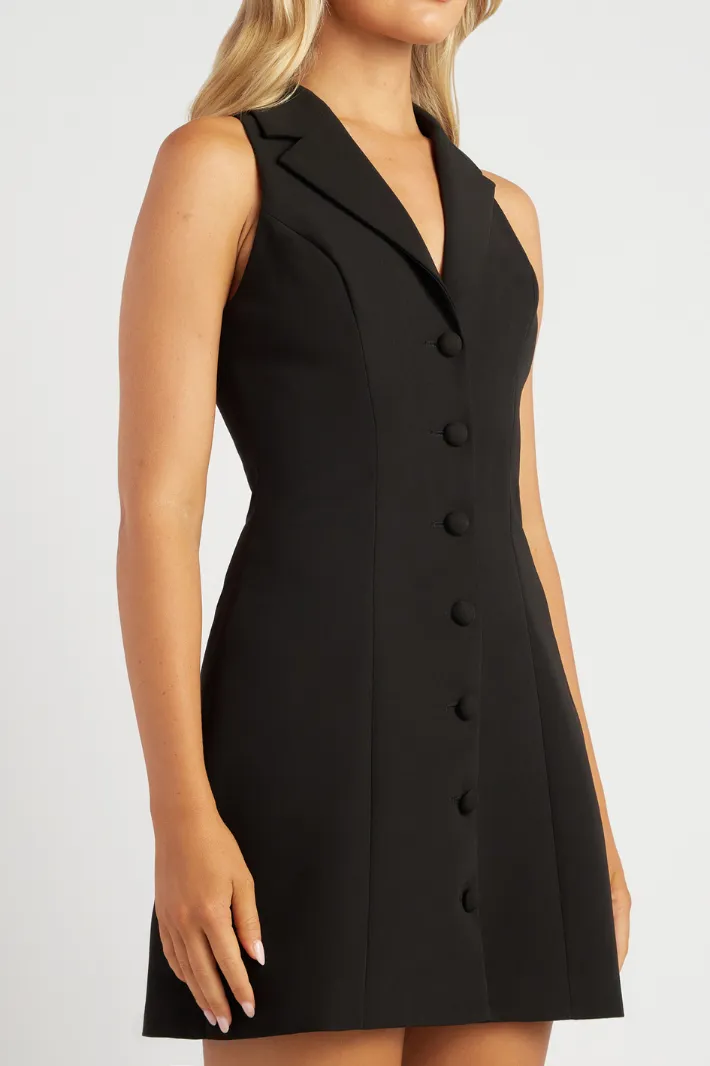 FAVEN SLEEVELESS MINI DRESS - Black