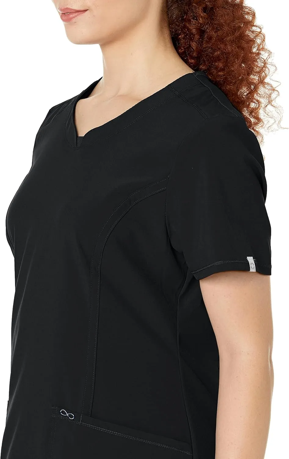 Infinity by Cherokee Round Neck scrub tops women with 3 Pockets & 360 Stretch - 2624A
