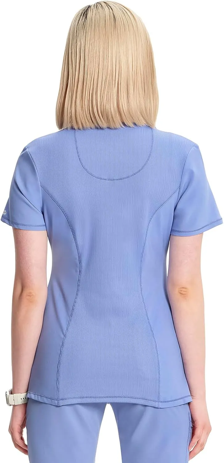 Infinity by Cherokee Round Neck scrub tops women with 3 Pockets & 360 Stretch - 2624A