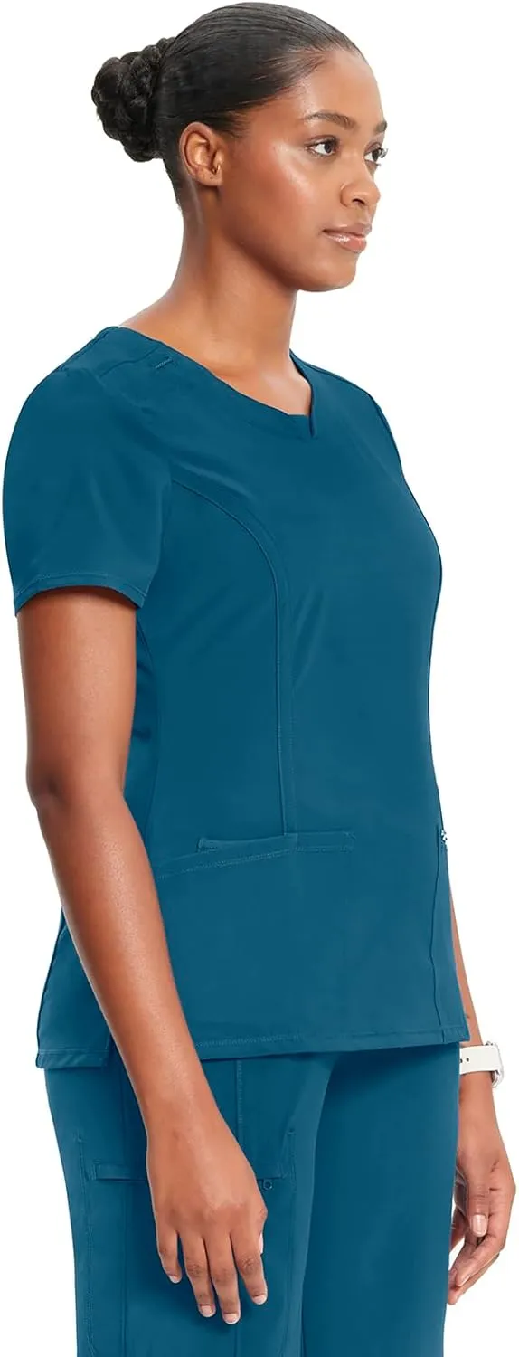 Infinity by Cherokee Round Neck scrub tops women with 3 Pockets & 360 Stretch - 2624A