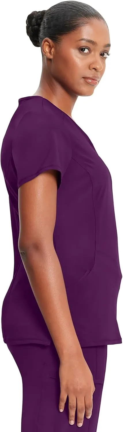 Infinity by Cherokee Round Neck scrub tops women with 3 Pockets & 360 Stretch - 2624A