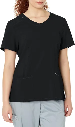 Infinity by Cherokee Round Neck scrub tops women with 3 Pockets & 360 Stretch - 2624A