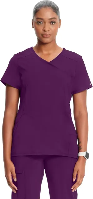 Infinity by Cherokee Round Neck scrub tops women with 3 Pockets & 360 Stretch - 2624A