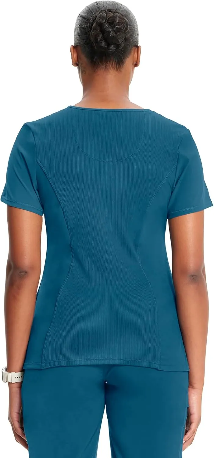 Infinity by Cherokee Round Neck scrub tops women with 3 Pockets & 360 Stretch - 2624A