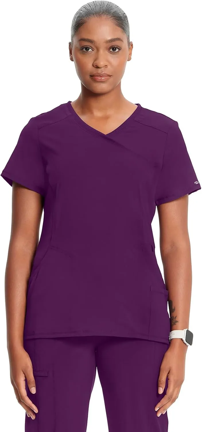 Infinity by Cherokee Round Neck scrub tops women with 3 Pockets & 360 Stretch - 2624A