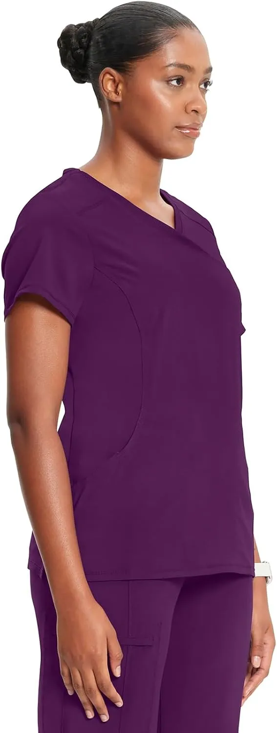 Infinity by Cherokee Round Neck scrub tops women with 3 Pockets & 360 Stretch - 2624A