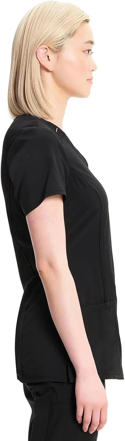 Infinity by Cherokee Round Neck scrub tops women with 3 Pockets & 360 Stretch - 2624A