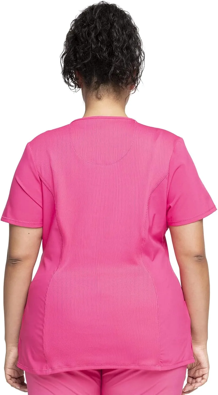 Infinity by Cherokee Round Neck scrub tops women with 3 Pockets & 360 Stretch - 2624A