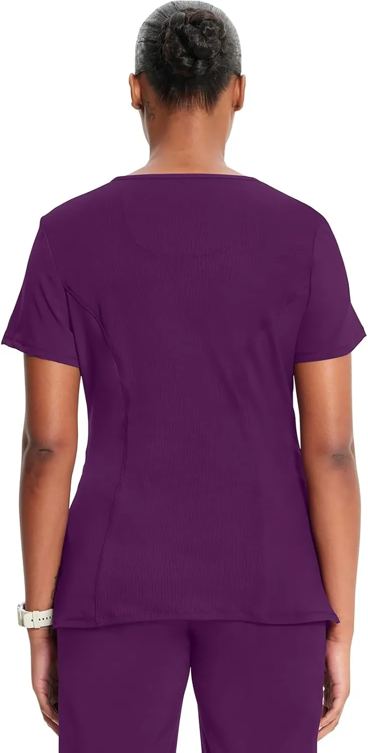 Infinity by Cherokee Round Neck scrub tops women with 3 Pockets & 360 Stretch - 2624A