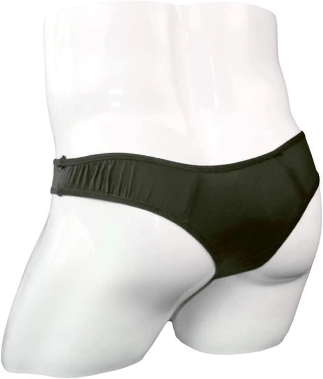 JEsilunmaMY Briefs Underwear for Men Low Rise Ice Silk Open Pouch Thong Bikini See Through Sexy Panties Underpants Swimwear