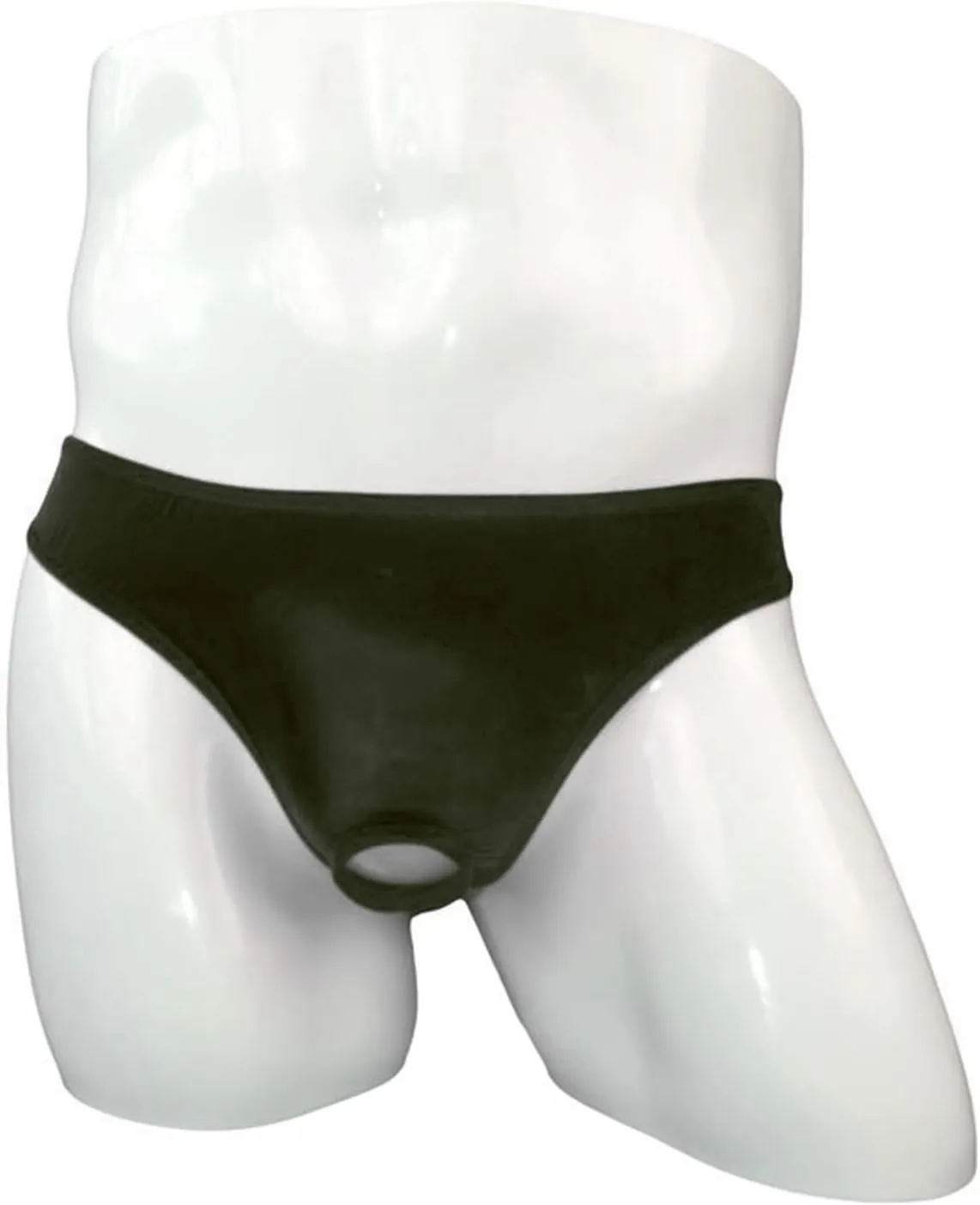 JEsilunmaMY Briefs Underwear for Men Low Rise Ice Silk Open Pouch Thong Bikini See Through Sexy Panties Underpants Swimwear