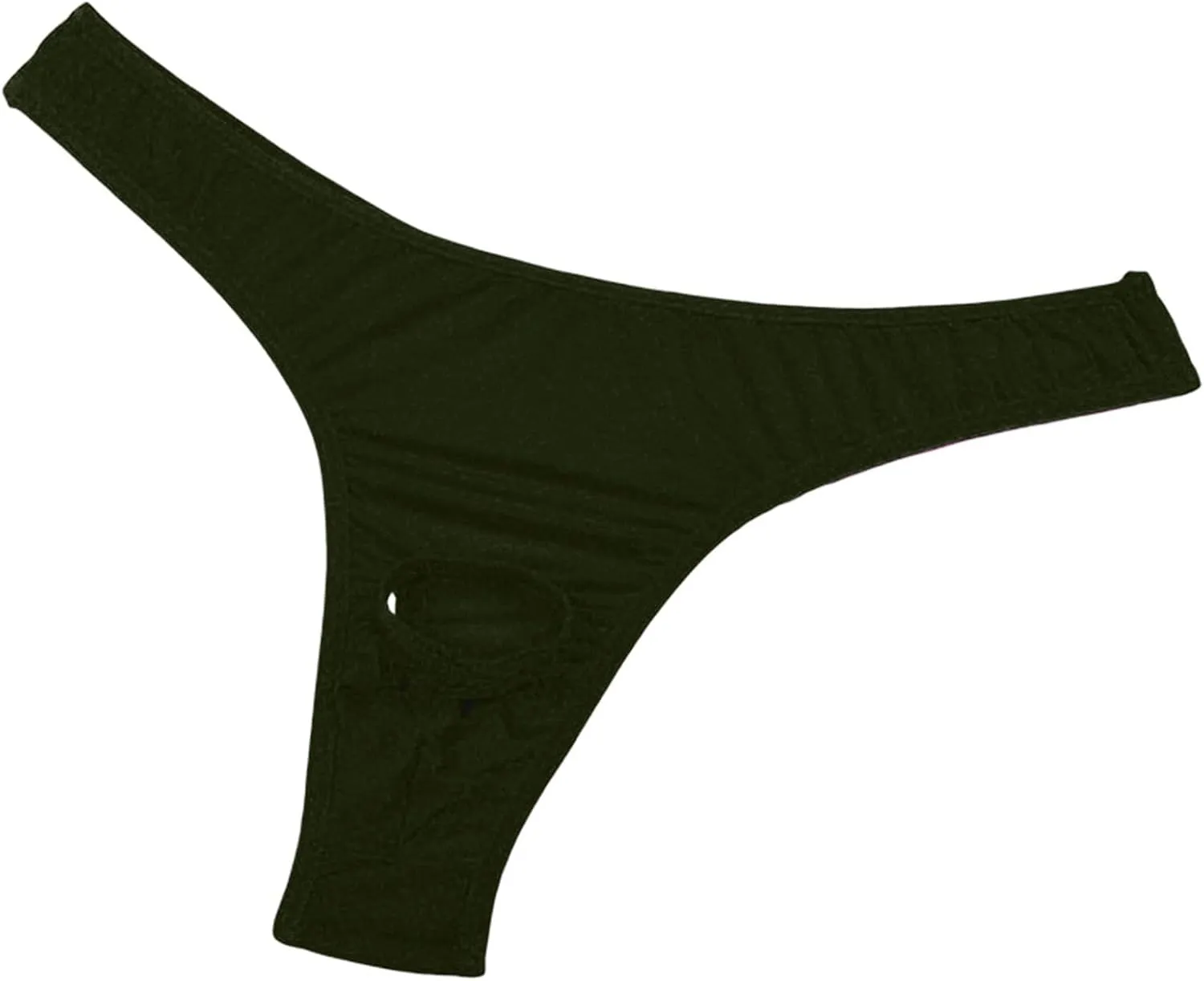 JEsilunmaMY Briefs Underwear for Men Low Rise Ice Silk Open Pouch Thong Bikini See Through Sexy Panties Underpants Swimwear