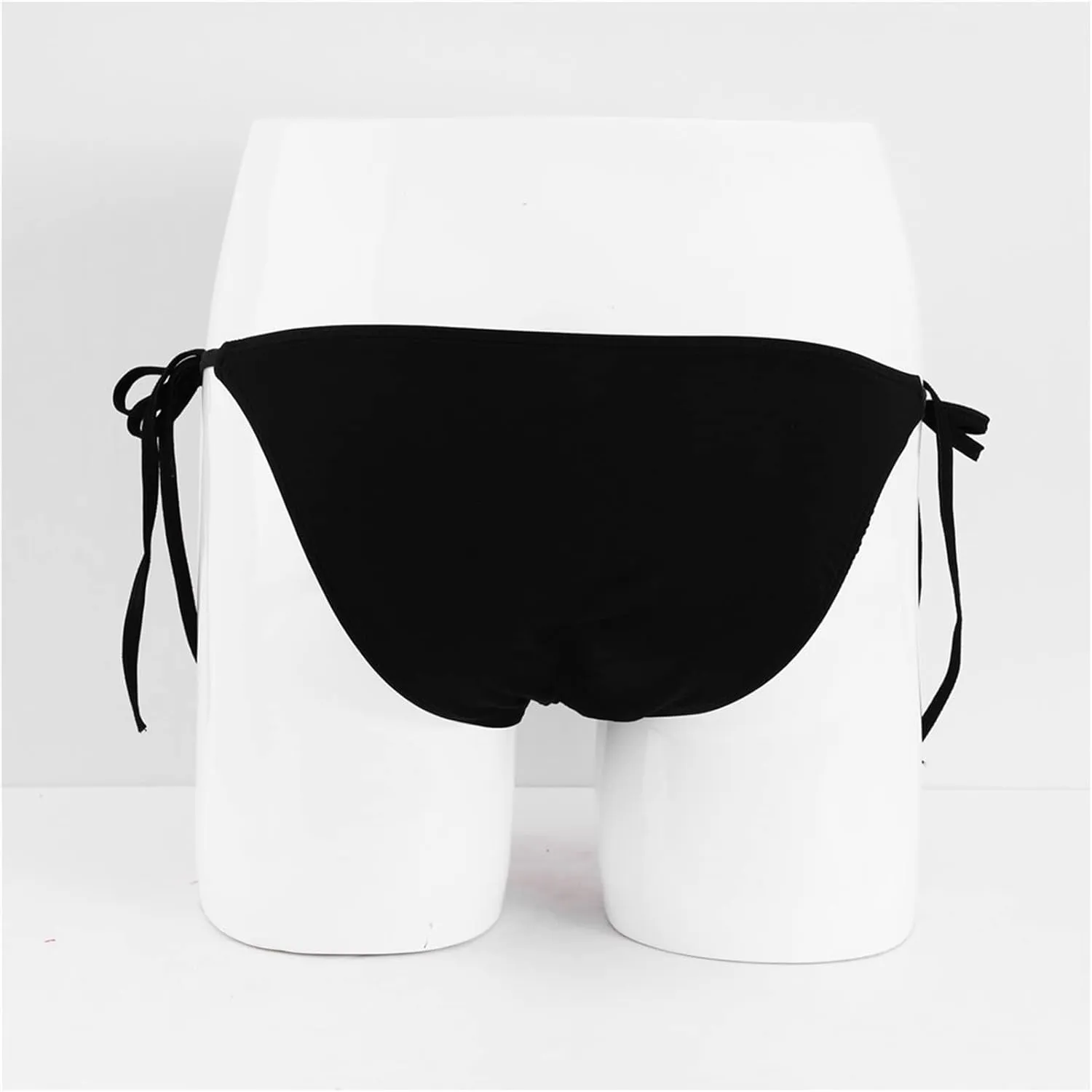 JEsilunmaMY Lace Up Bikini Briefs for Men Low Rise Side Tie Bulge Underwear Panties See Through Hollow Underpants Swimsuit
