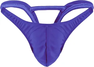 JEsilunmaMY Mens Underwear Low Rise Bulge Pouch Backless T-Back Bikini Briefs Solid Color Hollow Out G-String Underpants