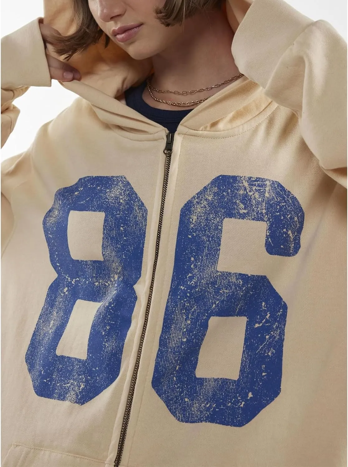 Meiweileya Womens Y2k Zip Up Vintage Star Graphic Oversized Hoodies Goth Skeleton Spider Print Sweatshirts