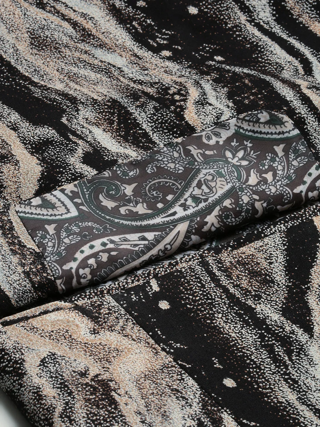 Men Multi Printed Slim-Fit Single Breasted Blazer