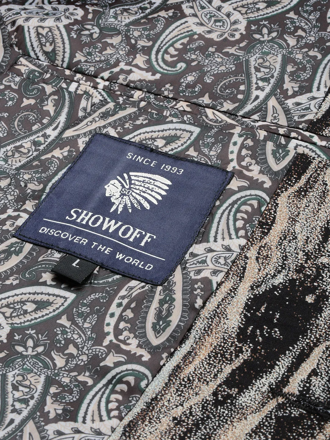Men Multi Printed Slim-Fit Single Breasted Blazer