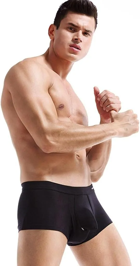 Mens Boxer Briefs Mens Sexy Boxers Panties Naughty for Sex Underwear with Ball Pouch Valentine Gift for Him Underpant
