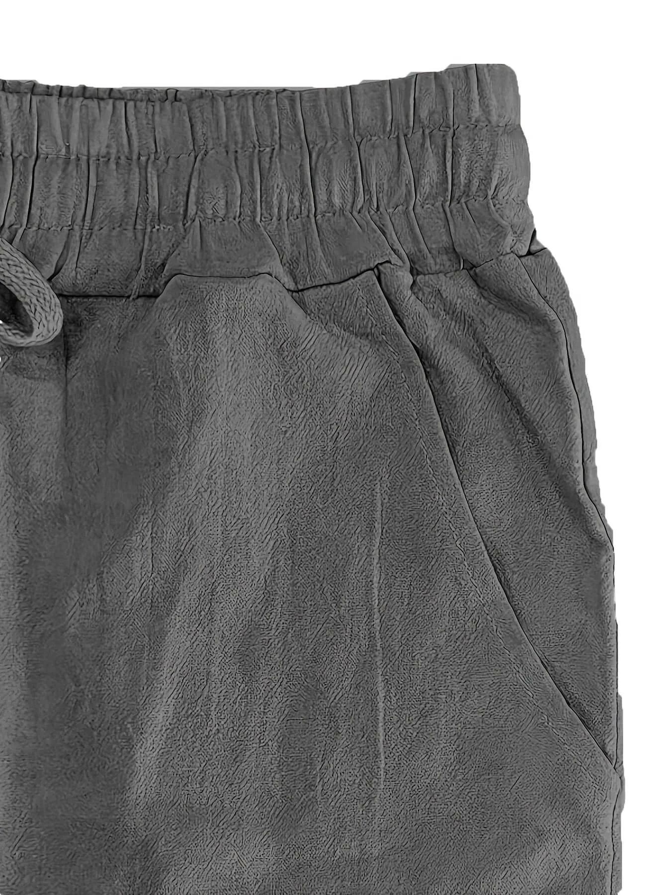 Men's Relaxed Fit Trousers: Breathable Cotton Linen Blend