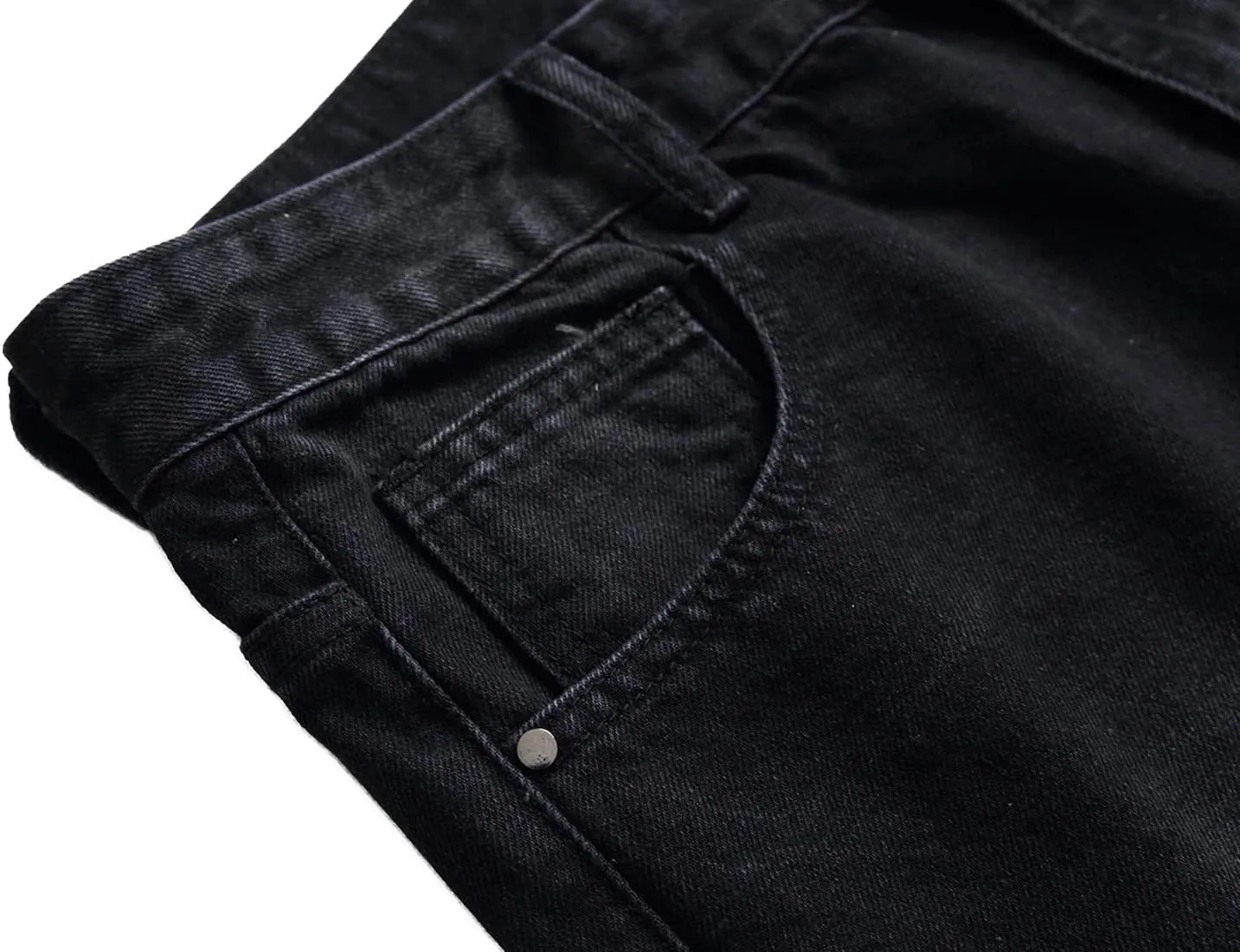 Men's Slim-fit Stretch Denim Jeans Featuring a Ripped Stretch Regular Pants
