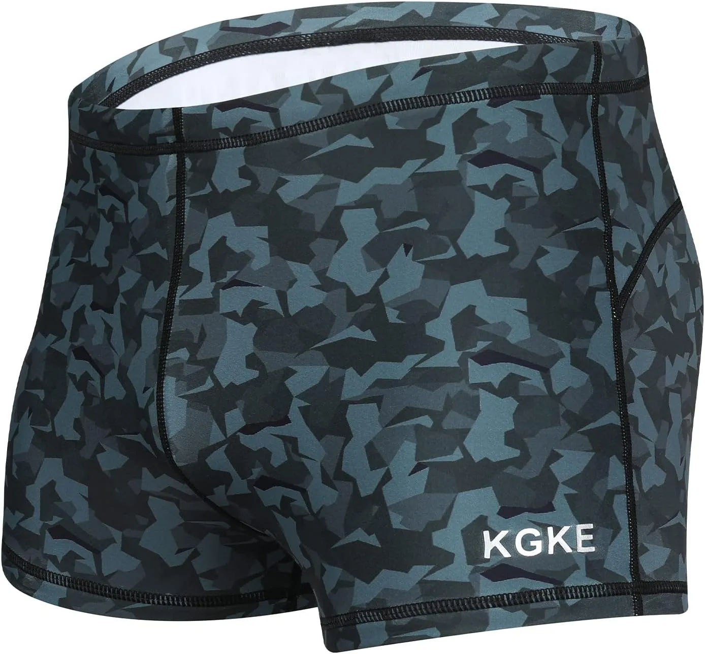 Mens-Swim-Jammers Athletic-Swimwear Quick-Dry-Shorts Durable-Team-Swimsuits - Drawstring Competition Swimming UPF50 
