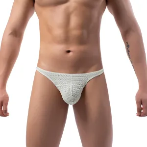 Mens Underwear Fashion Sexy Adult Low Rise Men's Open Hip Polyester Triangle Pants