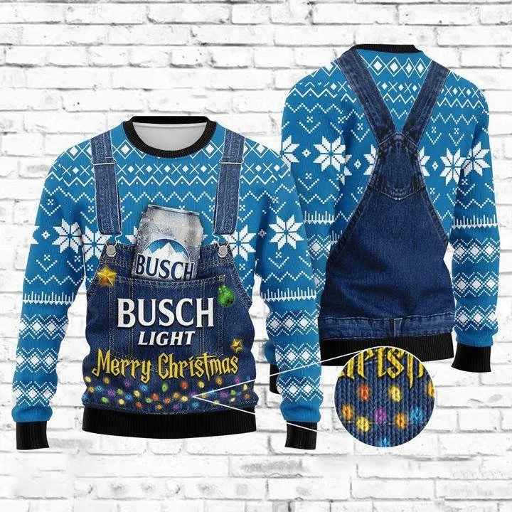 Merry Christmas Busch Light Sweater