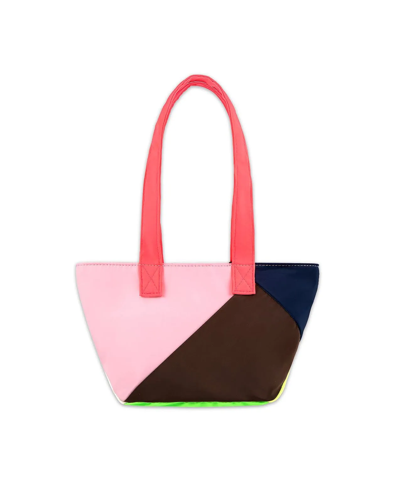 Mini Colorblock Nylon Tote