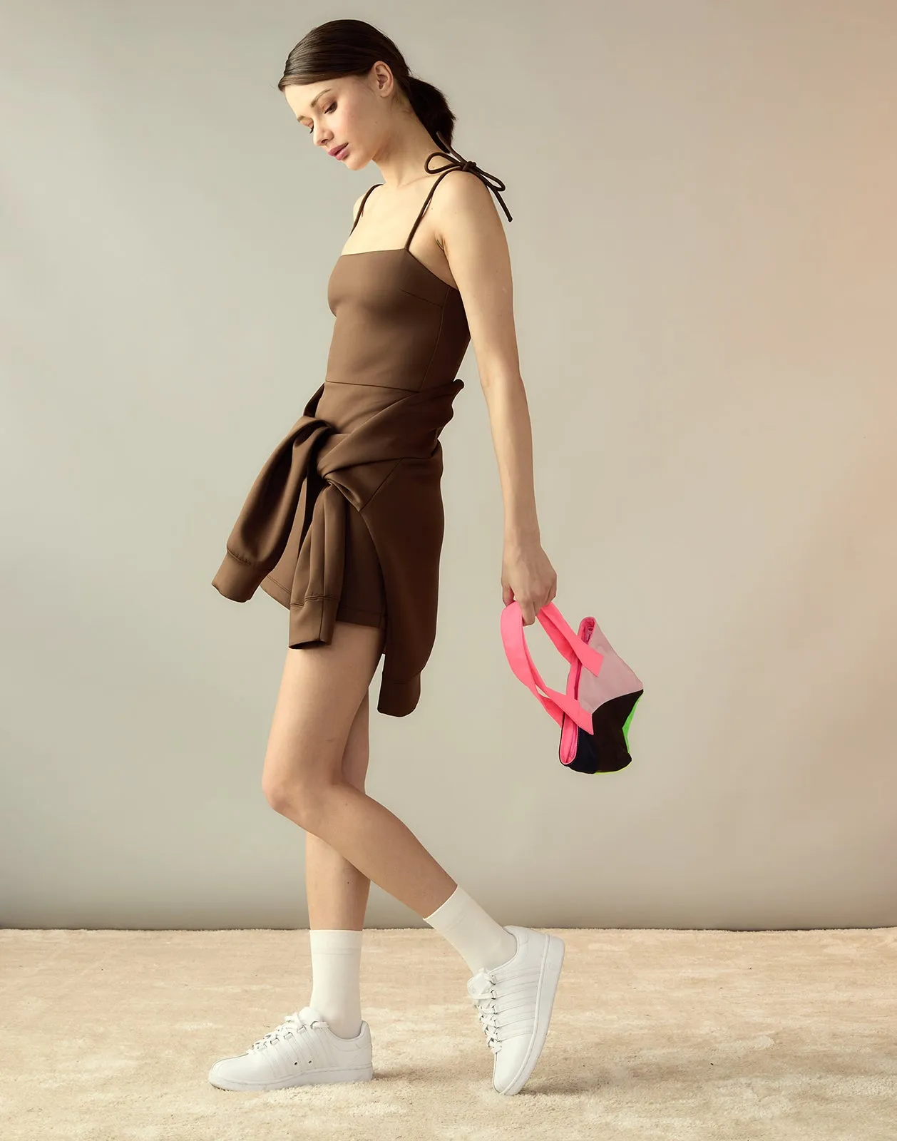Mini Colorblock Nylon Tote