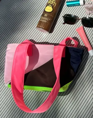 Mini Colorblock Nylon Tote